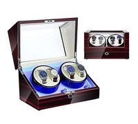 Self Winding Watch Winders for 4 Watches Watch Winder for Automatic Watch with Extremely Quiet Motor and Dual Power Supply Bedroom Accessories (G)