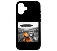 Selfie Amusant avec Punch Monkey UFO Punch Monkey Coque pour iPhone 16
