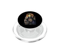 Selfie Amusant avec Un Chat d'halloween, Un Chat Bigfoot, Une sorcière, Un Squelette, Un ov PopSockets PopGrip pour MagSafe