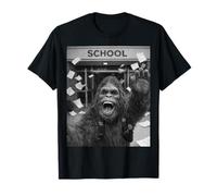 Selfie Amusant du dernier Jour d'école de Bigfoot Yeti Pendant Les Vacances d'été T-Shirt