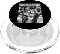 Selfie Amusant du dernier Jour d'école des Vacances d'été avec Un Chat Maine Coon PopSockets PopGrip pour MagSafe