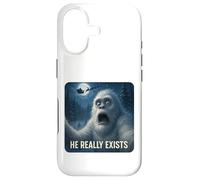 Selfie Amusant d'un yéti avec Le traîneau du Père Noël et se Coque pour iPhone 17