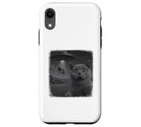 Selfie British Shorthair en détresse par Un OVNI avec Un Coque pour iPhone XR