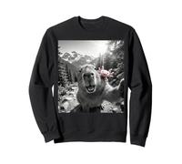 Selfie Capybara Axolotl Mountain Adventure Kids Adults Sweatshirt