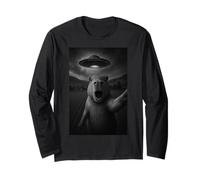 Selfie Capybara drôle avec Extraterrestre OVNI pour garçons, Hommes, Femmes, Enfants Manche Longue