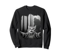 Selfie Chat avec Bigfoot Sasquatc Croyez aux Cryptids Sweatshirt