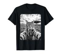 Selfie de Chat avec Alien et OVNI | Chat Extraterrestre drôle T-Shirt