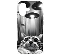 Selfie de Chat avec OVNI | OVNIS et Chat drôles Coque pour iPhone 17