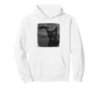 Selfie de Chat Noir en détresse avec Un Extraterrestre drôle Sweat à Capuche