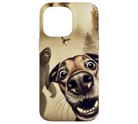Selfie de Chien avec Bigfoot Coque pour iPhone 14 Pro Max