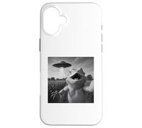 Selfie de Dragon Barbu d'OVNI avec Un Humour Extraterrestre Coque pour iPhone 16 Plus