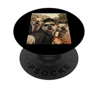 Selfie de Fin d'études des Bulldogs, Senior de 2026, Funny Grad PopSockets PopGrip Adhésif