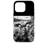 Selfie de l'extraterrestre Bigfoot, Monstre du Loch Ness, ovni et cryptides Coque pour iPhone 16 Pro