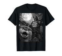 Selfie de Lune pour Homme Ottter Hot Dad Funny Vintage Horror Graphic T-Shirt