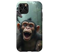 Selfie de Singe avec Un Dinosaure - Jurassic Mayhem Coque pour iPhone 11 Pro