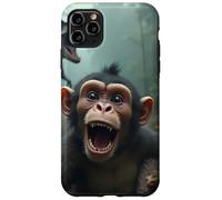 Selfie de Singe avec Un Dinosaure - Jurassic Mayhem Coque pour iPhone 11 Pro Max