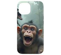 Selfie de Singe avec Un Dinosaure - Jurassic Mayhem Coque pour iPhone 15