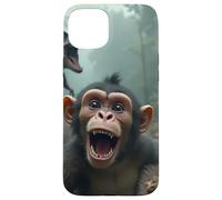 Selfie de Singe avec Un Dinosaure - Jurassic Mayhem Coque pour iPhone 15 Plus
