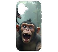 Selfie de Singe avec Un Dinosaure - Jurassic Mayhem Coque pour iPhone 16