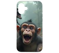 Selfie de Singe avec Un Dinosaure - Jurassic Mayhem Coque pour iPhone 16 Plus