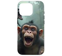 Selfie de Singe avec Un Dinosaure - Jurassic Mayhem Coque pour iPhone 16 Pro