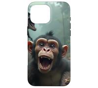 Selfie de Singe avec Un Dinosaure - Jurassic Mayhem Coque pour iPhone 16 Pro Max