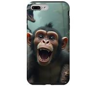 Selfie de Singe avec Un Dinosaure - Jurassic Mayhem Coque pour iPhone 7 Plus/8 Plus