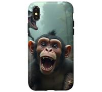 Selfie de Singe avec Un Dinosaure - Jurassic Mayhem Coque pour iPhone X/XS