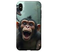 Selfie de Singe avec Un Dinosaure - Jurassic Mayhem Coque pour iPhone XS Max