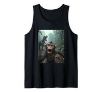 Selfie de Singe avec Un Dinosaure - Jurassic Mayhem Débardeur