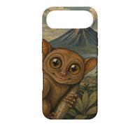 Selfie de Tarsier au Volcan Mayon Art Sumi-e Mignon Coque pour iPhone Air