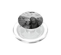 Selfie drôle Bigfoot et Extraterrestre avec OVNIS et Cryptids PopSockets PopGrip pour MagSafe