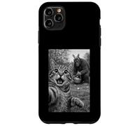 Selfie drôle Chat avec Lapin de Pâques Bigfoot Homme, Femme, Enfant Coque pour iPhone 11 Pro Max