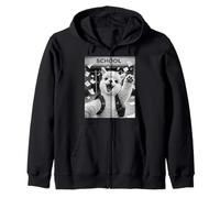 Selfie drôle d'alpaga Lama dernier Jour d'école pour Les Vacances d'été Sweat à Capuche