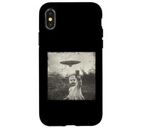 Selfie drôle de bébé avec des ovnis, bébé drôle Coque pour iPhone X/XS