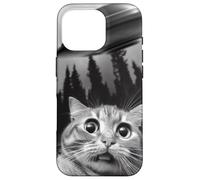 Selfie drôle de chat avec des OVNIS Coque pour iPhone 16 Pro
