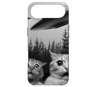 Selfie drôle de Chat Extraterrestre avec des OVNIS Coque pour iPhone Air