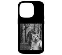 Selfie drôle de Chat surpris avec Sasquatch Bigfoot Coque pour iPhone 14 Pro
