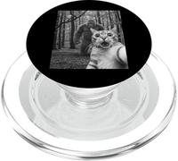Selfie drôle de Chat surpris avec Sasquatch Bigfoot PopSockets PopGrip pour MagSafe