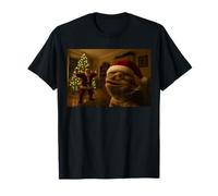 Selfie drôle de lézard avec Père Noël Merry X-Mas T-Shirt