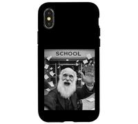 Selfie drôle du dernier Jour d'école des Vacances d'été de Charles Darwin Coque pour iPhone X/XS