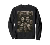 Selfie du Monstre Dracula Frankenstein, Extraterrestre Bigfoot, Halloween Sweatshirt