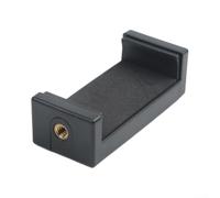 Selfie E Type Mobile Phone Clamp Live Broadcast Support avec quart d'interface pour trépied Angle réglable Léger Portable Noir 9 x 4 x 4 cm pour