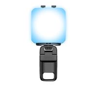 Selfie Light, 2.67 inches, Camera 3 Color and RGB Modes for Photography, Rechargeable ClipOn Lamp with Adjustable Brightness, Accessory for Travel Conference Video Recording Laptop Tablet Filming