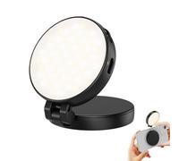 Selfie Light, Magnetic Video Recording Lamp, 2.36x2.36x0.75 inches Portable Fill Light, Rechargeable LED Lighting for Photography Makeup Vlogging Travel Home Offices Live Streaming, White