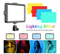 Selfie lumière trois couleurs 6 "8" panneau LED éclairage à intensité variable vidéo photographie Photo Studio Youtube téléphone diffusion en direct lampe de remplissage 8inch 100cm Stand