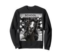 Selfie mème Amusant du dernier Jour d'école de Mustang Sweatshirt