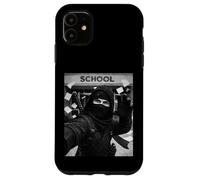 Selfie mème Amusant du dernier Jour d'école de Ninja Coque pour iPhone 11