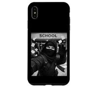 Selfie mème Amusant du dernier Jour d'école de Ninja Coque pour iPhone XS Max