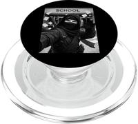 Selfie mème Amusant du dernier Jour d'école de Ninja PopSockets PopGrip pour MagSafe